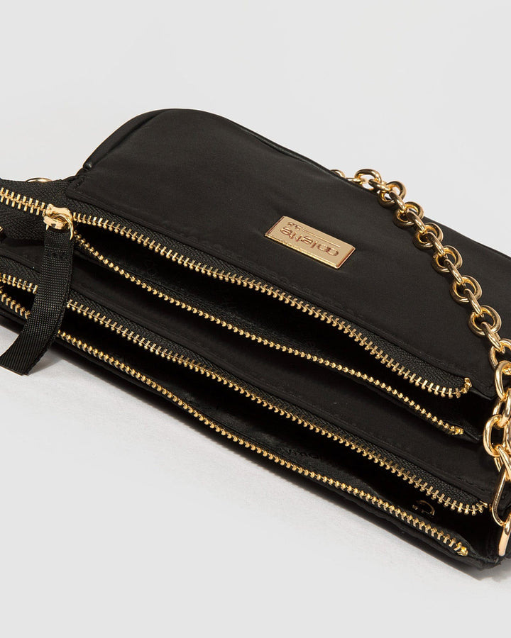 Colette by Colette Hayman Black Vivian Chain Crossbody Bag