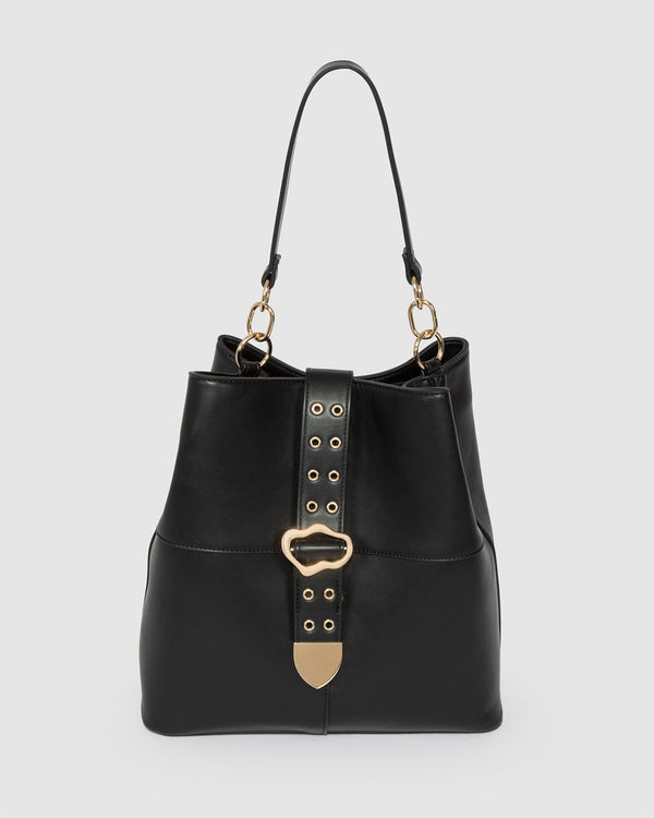 Colette by Colette Hayman Black Willow Buckle Tote Bag