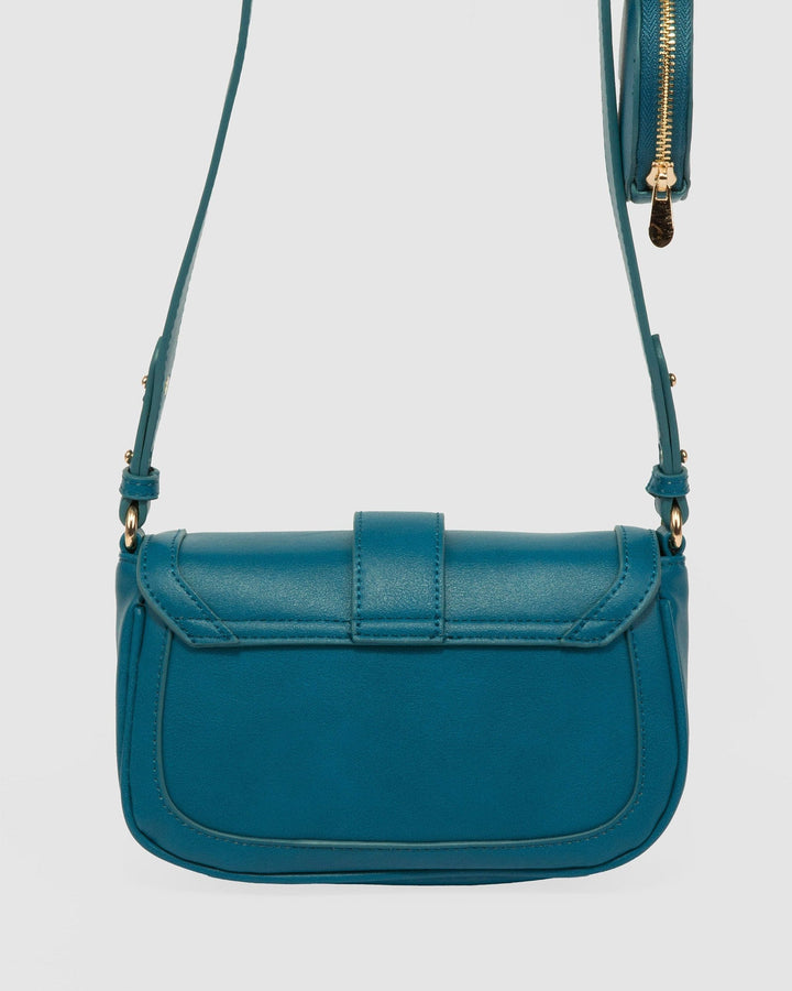 Colette by Colette Hayman Blue Adwowa Buckle Crossbody Bag