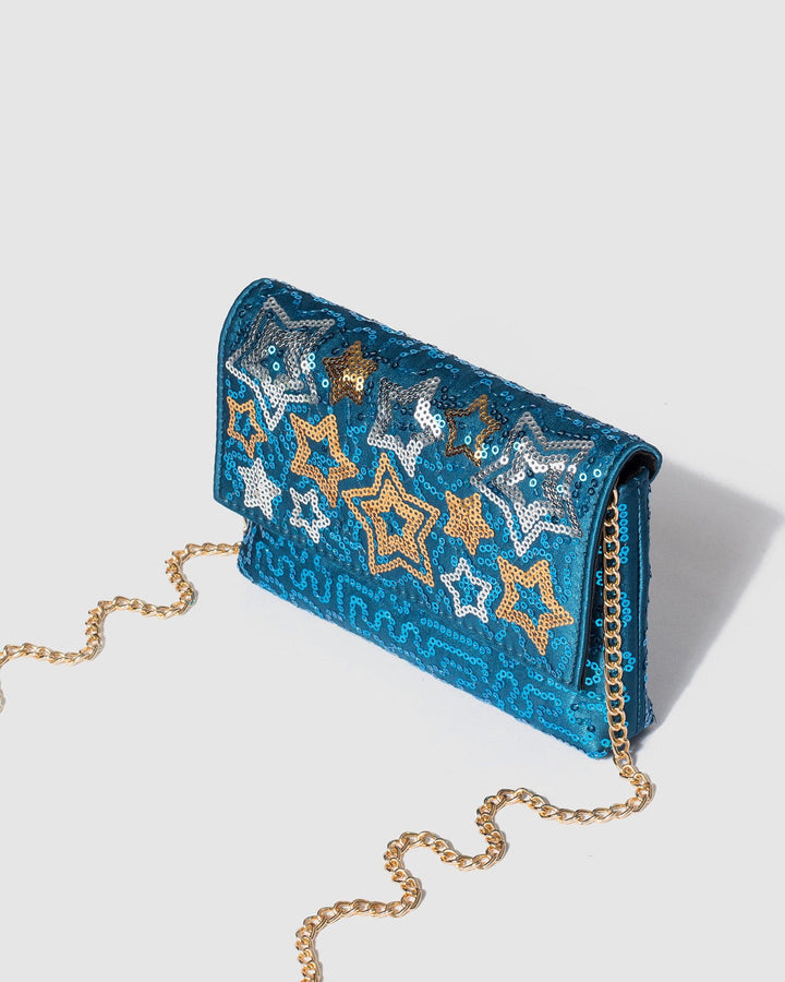 Colette by Colette Hayman Blue Brielle Star Clutch Bag