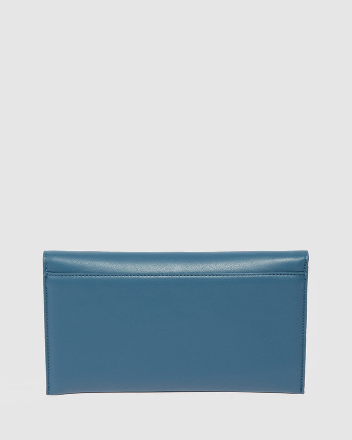 Colette by Colette Hayman Blue Dani Envelope Clutch Bag