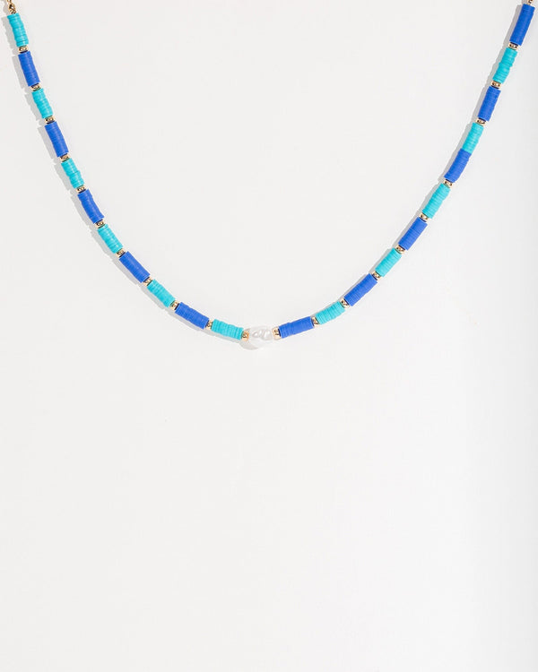 Colette by Colette Hayman Blue Fine Beaded Necklace