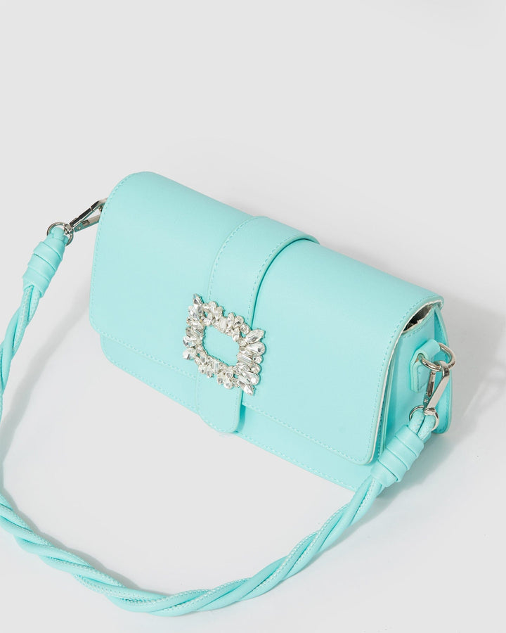 Colette by Colette Hayman Blue Francesca Crystal Shoulder Bag