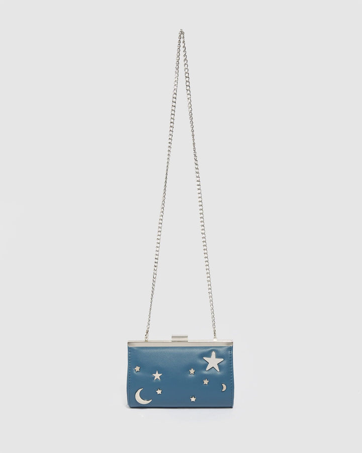 Colette by Colette Hayman Blue Junior Chain Handle Clutch Bag