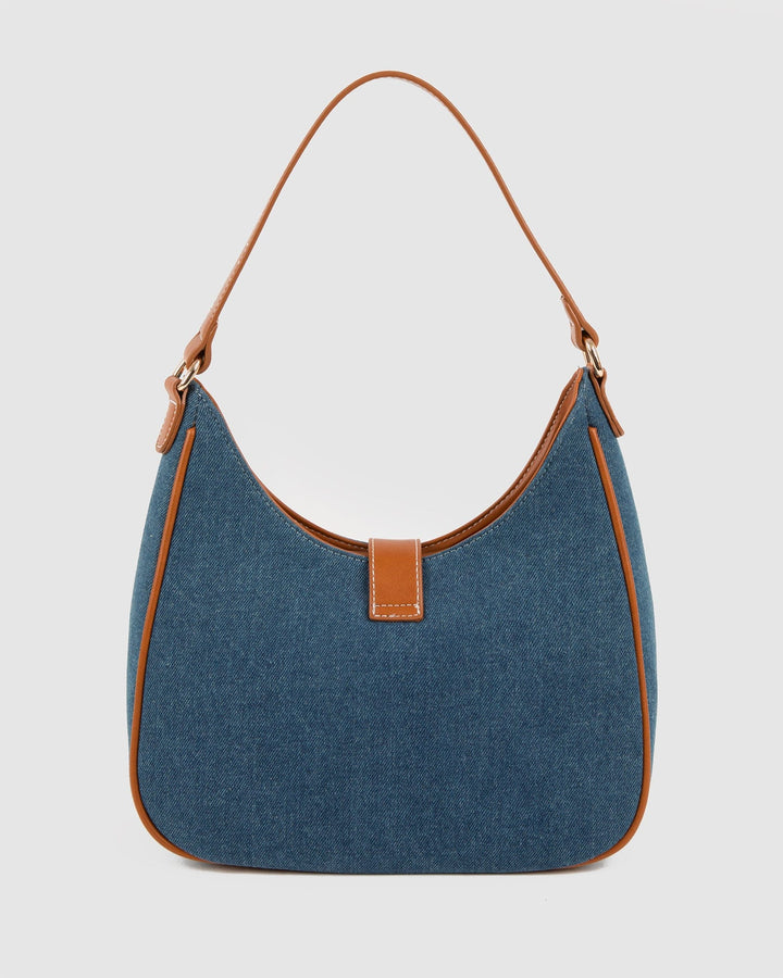 Colette by Colette Hayman Blue MJ Buckle Shoulder Bag