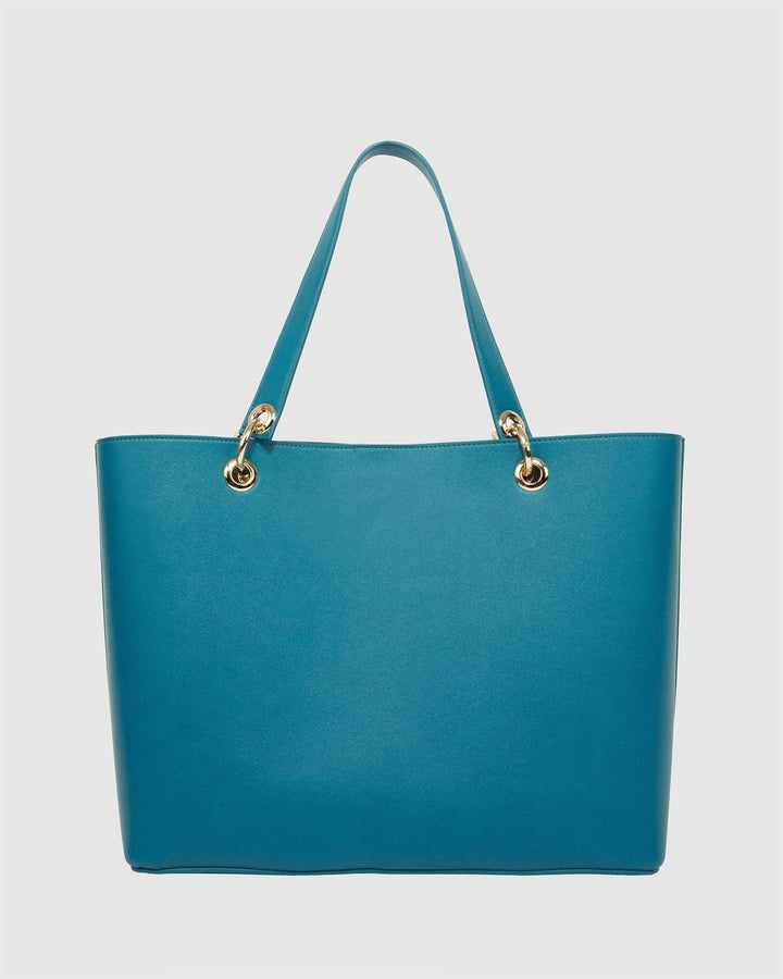 Colette by Colette Hayman Blue Posie Tassel Tote Bag