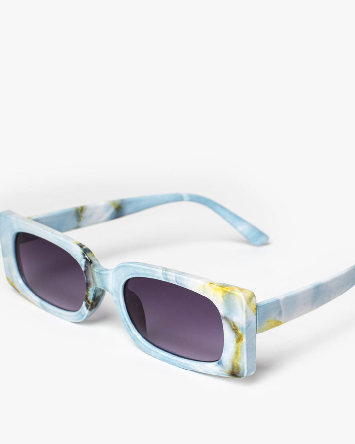 Colette by Colette Hayman Blue Rectangle Thin Sunglasses