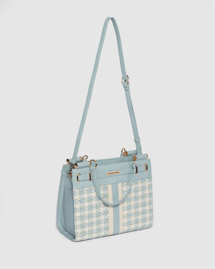 Colette by Colette Hayman Blue Stephanie Stripe Tote Bag