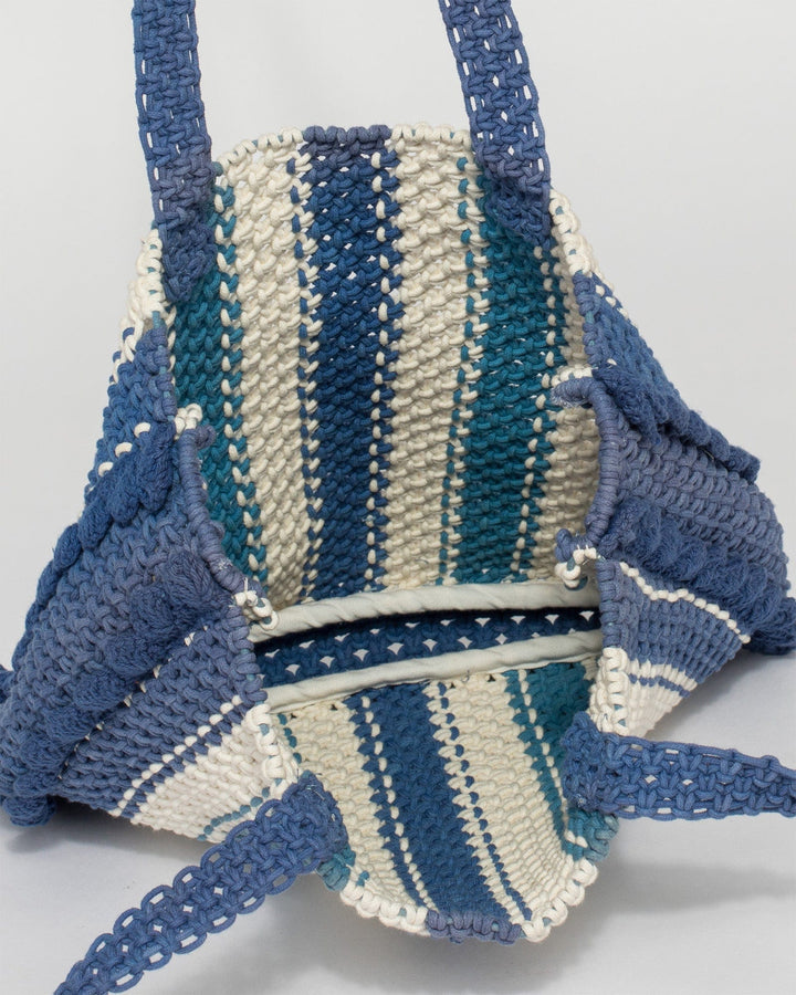 Colette by Colette Hayman Blue Tammy Crochet Medium Tote Bag