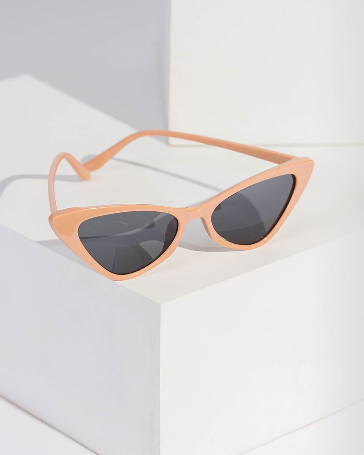 Colette by Colette Hayman Blush Elongated Oval Sunglasses