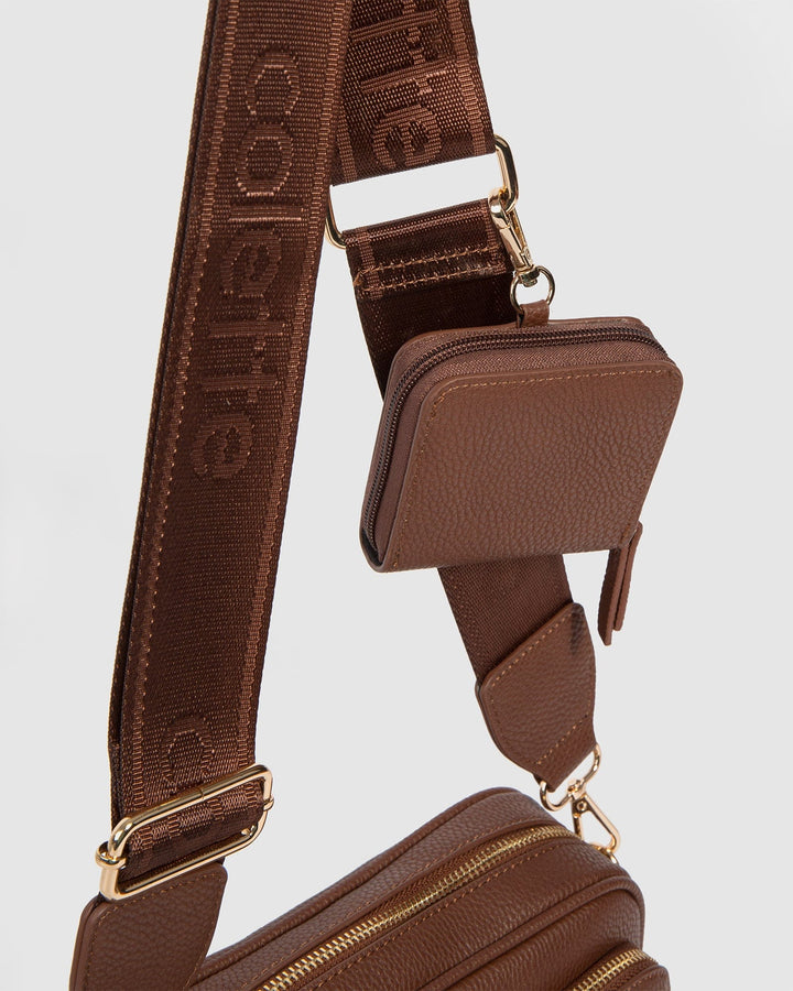 Colette by Colette Hayman Brown And Gold Amalia Crossbody Bag