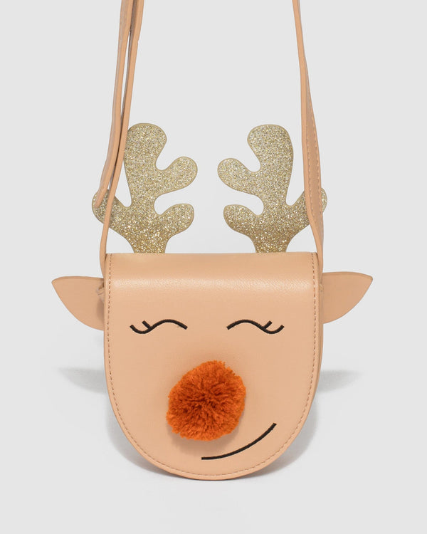 Colette by Colette Hayman Brown Reindeer Junior Crossbody Bag