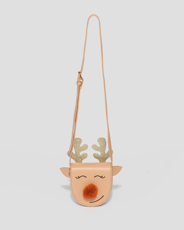 Colette by Colette Hayman Brown Reindeer Junior Crossbody Bag