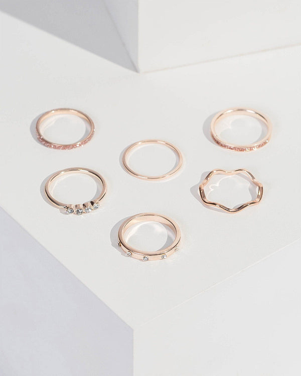 Colette by Colette Hayman Crystal Assorted Ring Pack