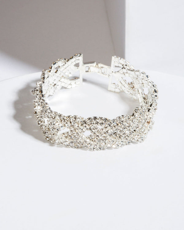 Colette by Colette Hayman Crystal Braided Bracelet