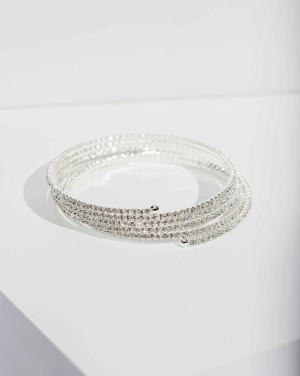 Colette by Colette Hayman Crystal Cup Chain Wrap Bracelet