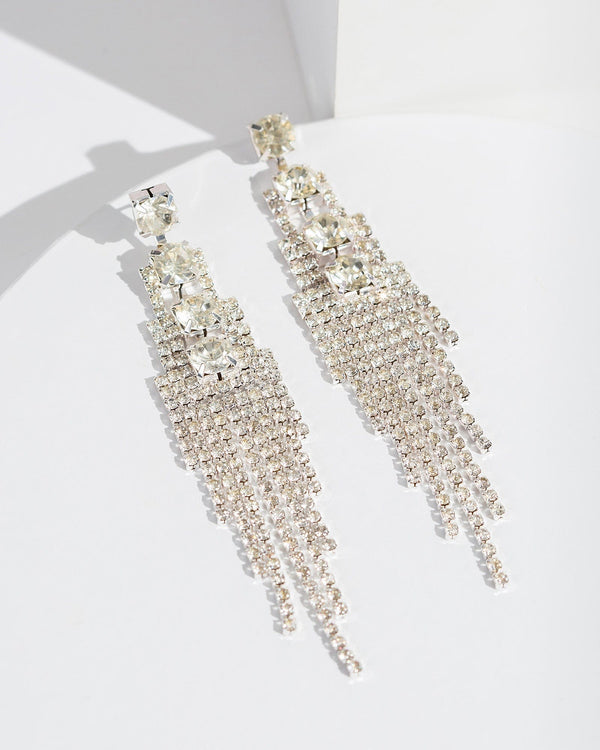 Colette by Colette Hayman Crystal Large Drop Earrings