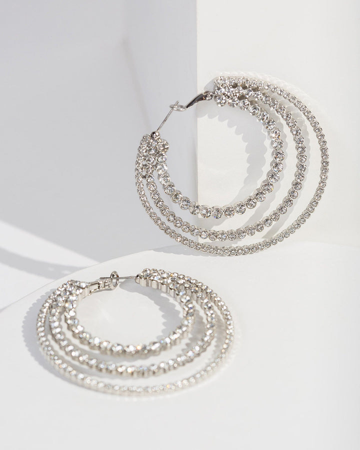 Colette by Colette Hayman Crystal Loops Hoop Earrings