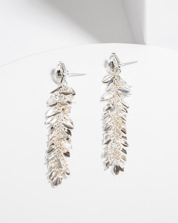 Colette by Colette Hayman Crystal Metal Tassel Drop Earrings