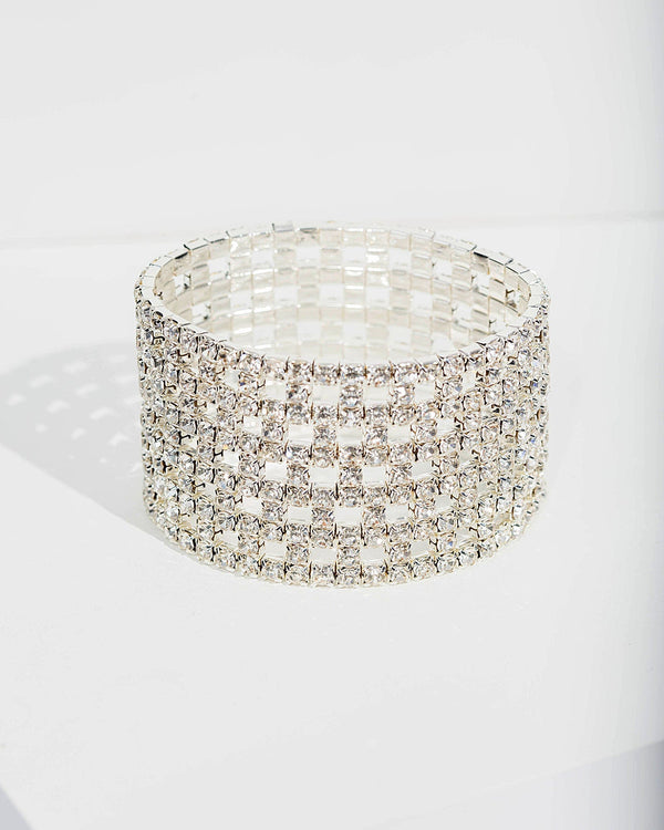 Colette by Colette Hayman Crystal Rectangle Pattern Bracelet