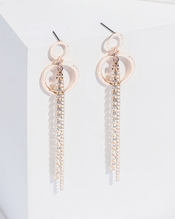Colette by Colette Hayman Crystal Statement Double Hoop Earrings