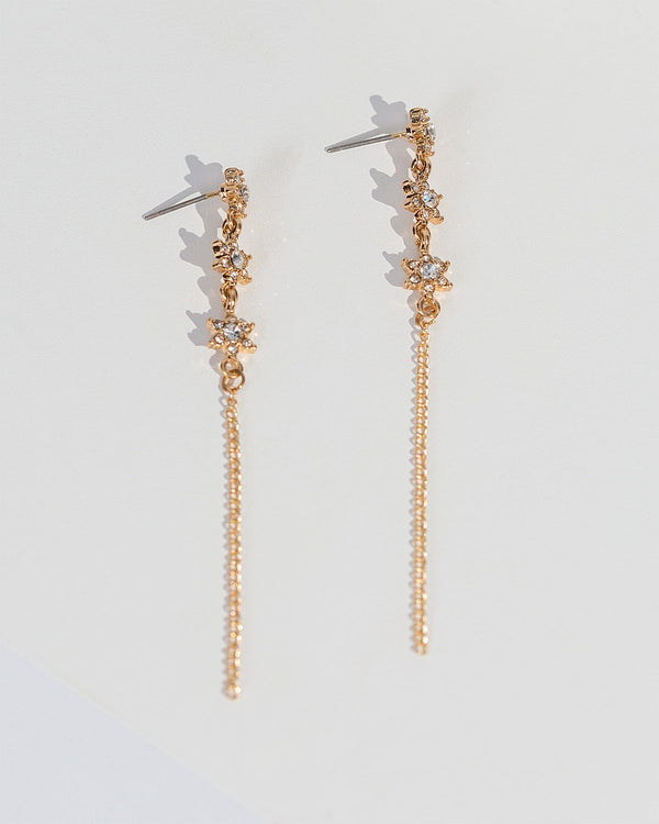 Colette by Colette Hayman Crystal Triple Crystal StarDrop Earrings