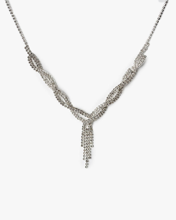 Colette by Colette Hayman Crystal Twisted Short Lariat Necklace
