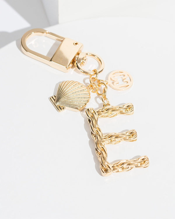Colette by Colette Hayman E - Gold Initial Bag Charm