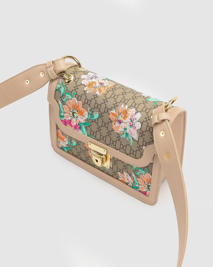 Colette by Colette Hayman Floral Monogram Nova Buckle Crossbody Bag