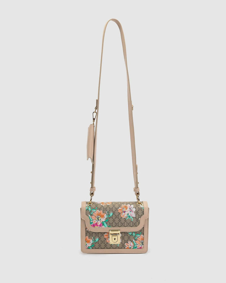 Colette by Colette Hayman Floral Monogram Nova Buckle Crossbody Bag