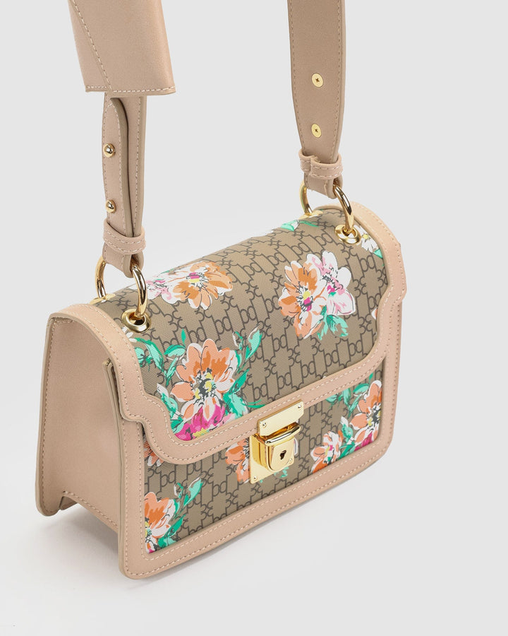 Colette by Colette Hayman Floral Monogram Nova Buckle Crossbody Bag