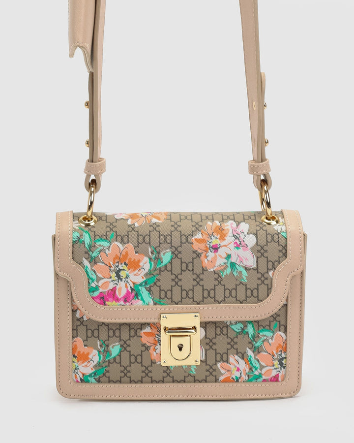 Colette by Colette Hayman Floral Monogram Nova Buckle Crossbody Bag