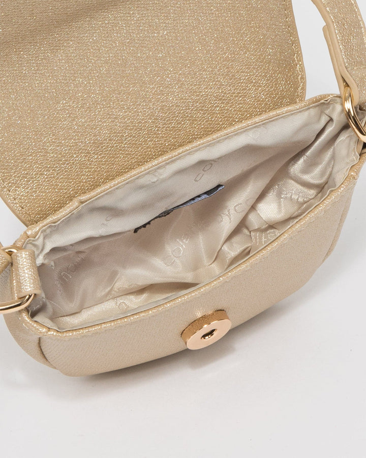 Colette by Colette Hayman Gold Alvita Saddle Bag