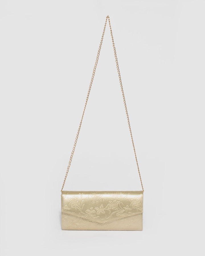Colette by Colette Hayman Gold Breena Envelope Clutch Bag