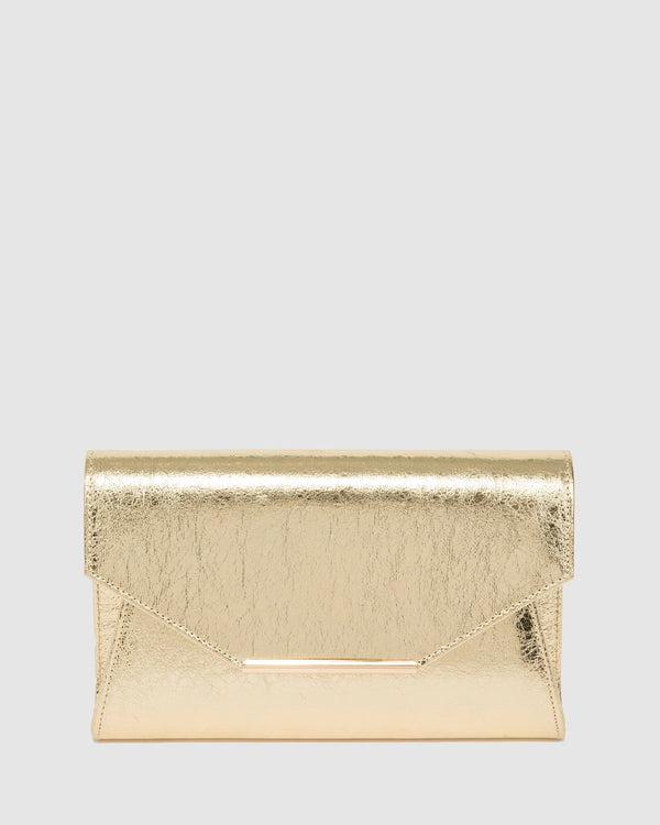 Colette by Colette Hayman Gold Brianna Clutch Bag