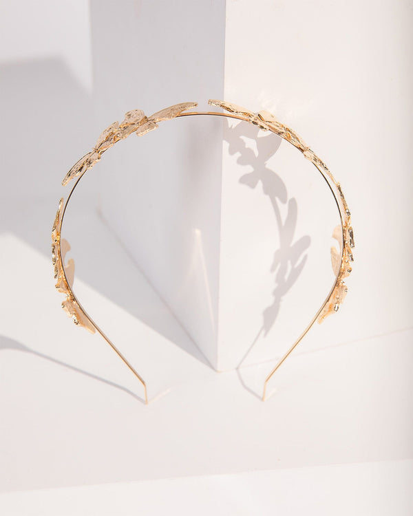Colette by Colette Hayman Gold Butterflies Thin Headband