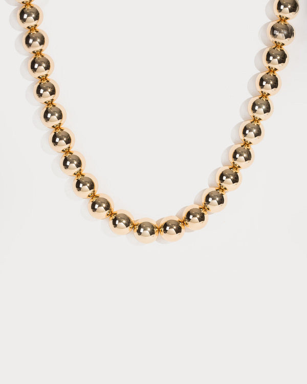 Colette by Colette Hayman Gold Chunky Ball Bead Necklace