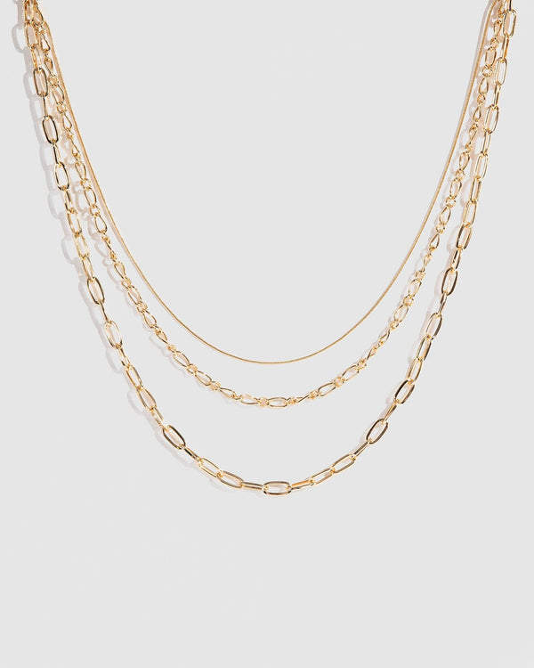 Colette by Colette Hayman Gold Chunky Chain Stacking Necklace Pack