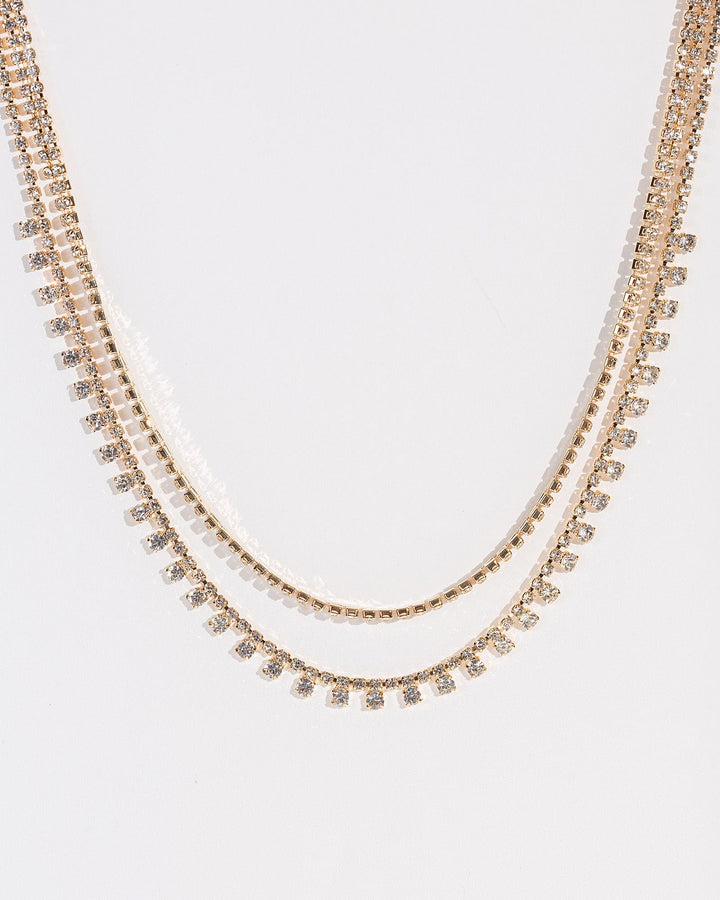 Colette by Colette Hayman Gold Chunky Double Row Necklace