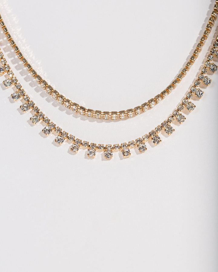 Colette by Colette Hayman Gold Chunky Double Row Necklace