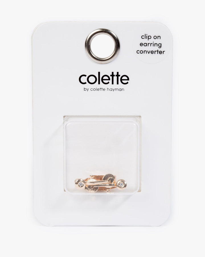 Gold Clip On Earring Converters colette hayman - Main Image