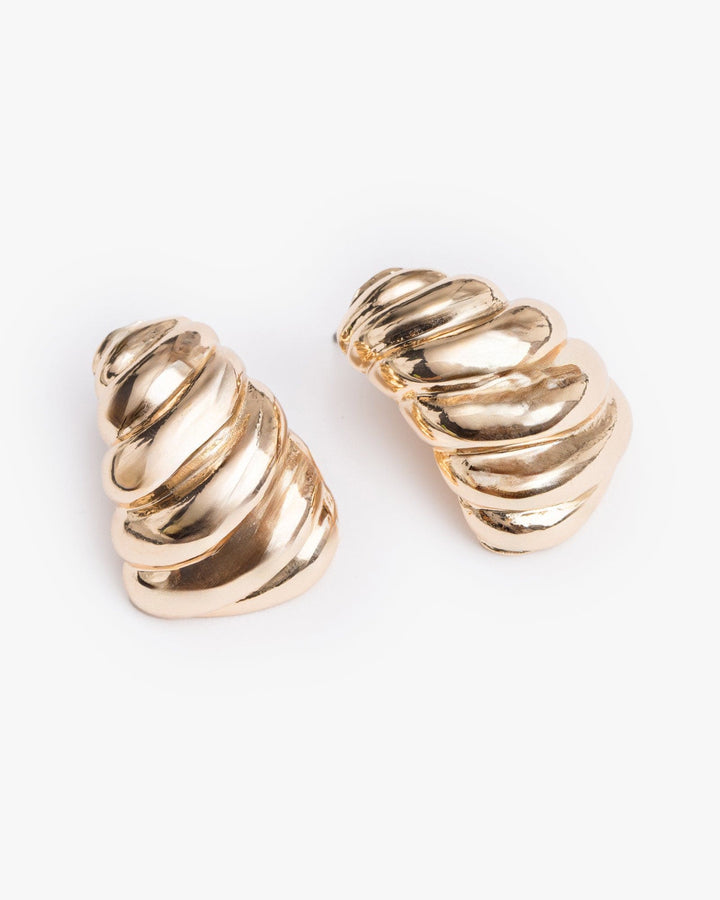Colette by Colette Hayman Gold Croissant Hoop Earrings