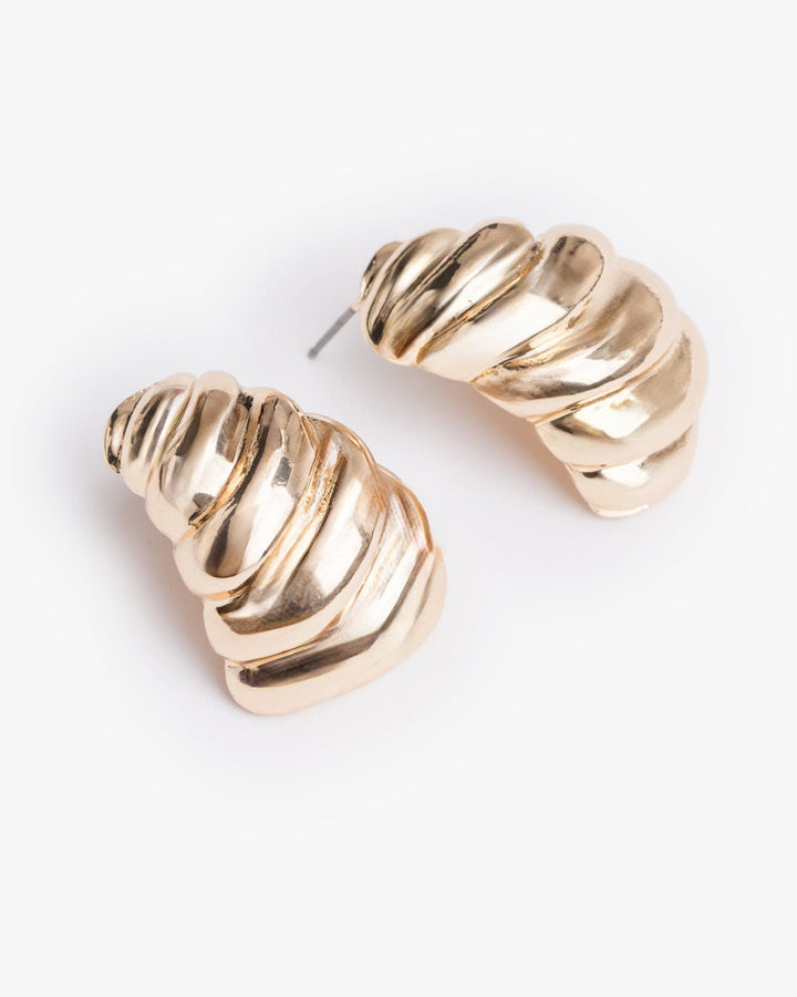 Colette by Colette Hayman Gold Croissant Hoop Earrings