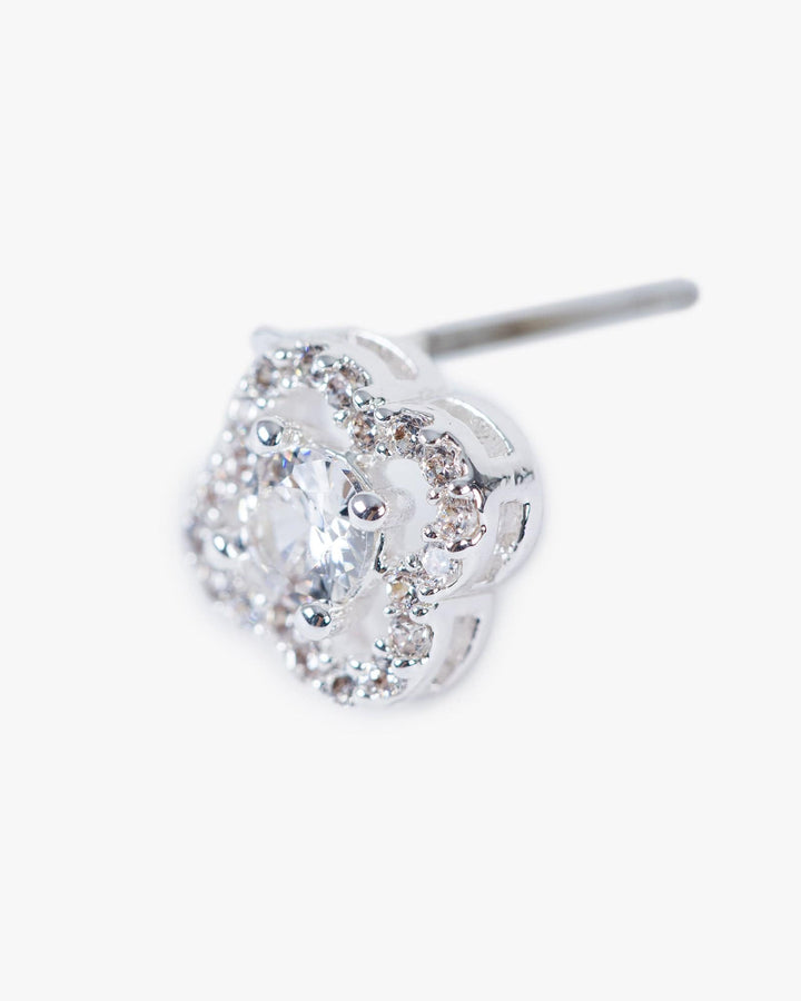 Colette by Colette Hayman Gold Cubic Zirconia Clover Stud Earrings