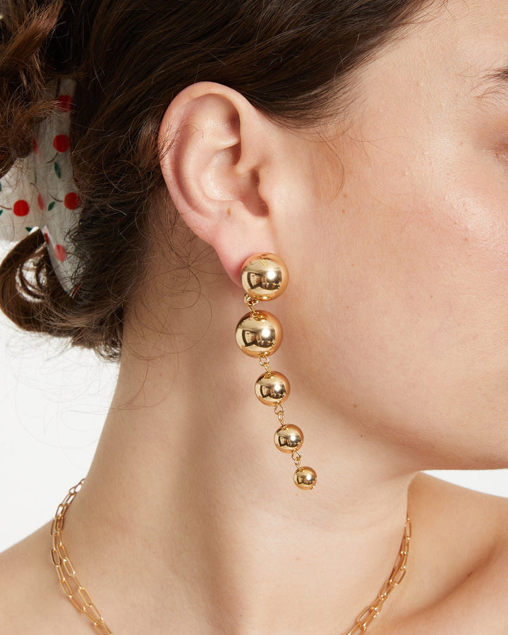 Colette by Colette Hayman Gold Dangle Bead Studs Earrings