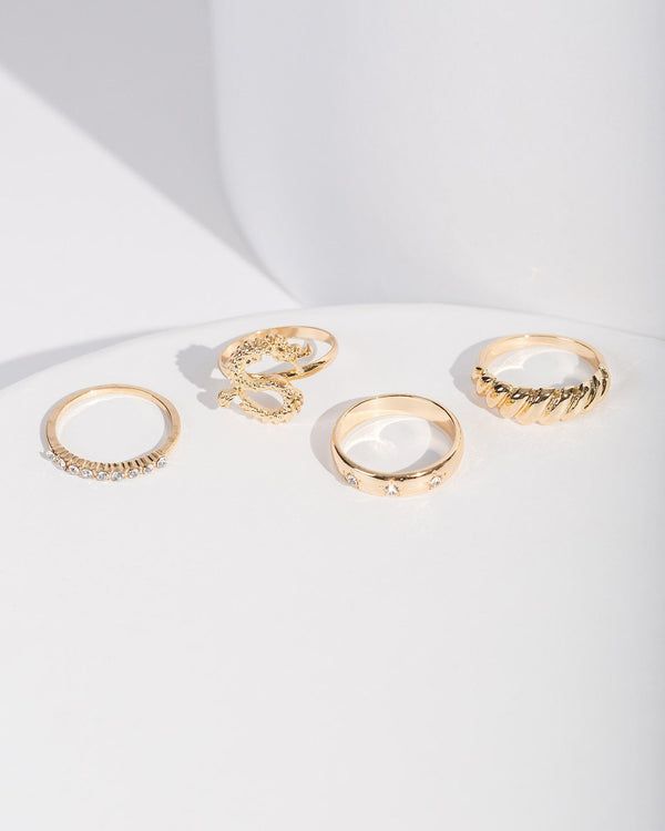 Colette by Colette Hayman Gold Dragon Ring Pack
