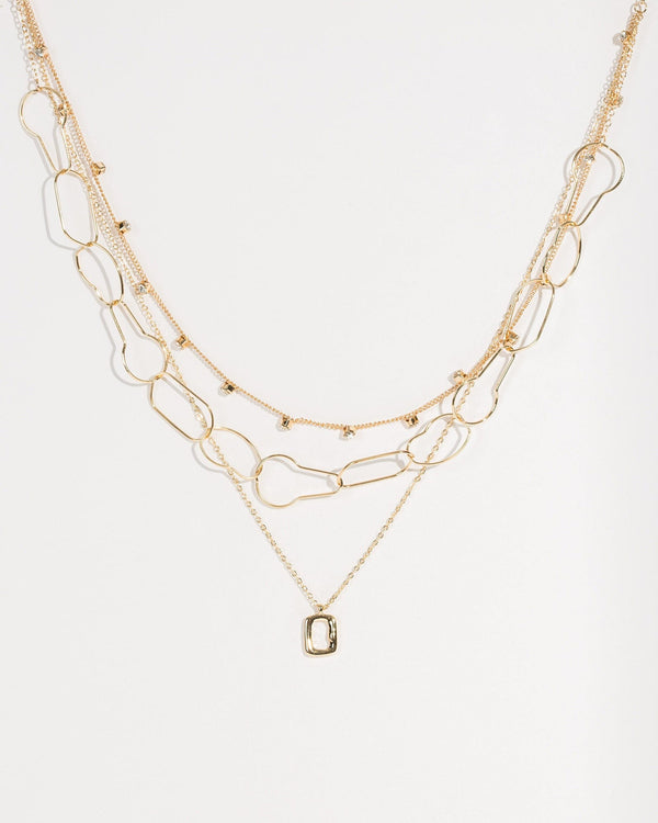 Colette by Colette Hayman Gold Fine Chain Organic Shape Necklace