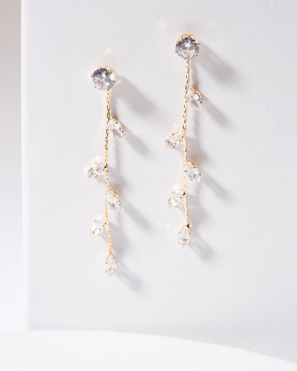 Colette by Colette Hayman Gold Fine Crystal Drop Earrings