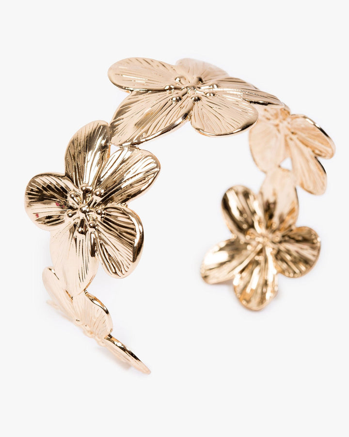 Colette by Colette Hayman Gold Flower Cuff Bracelet