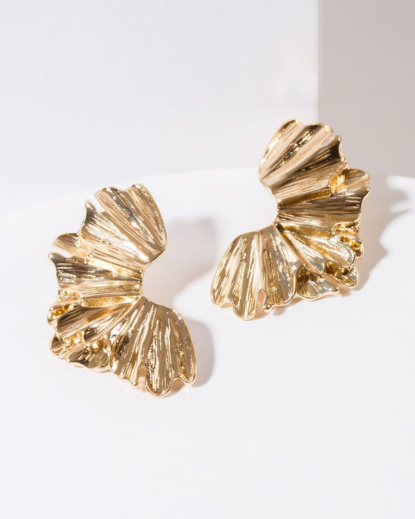 Colette by Colette Hayman Gold Foil Look Stud Earrings